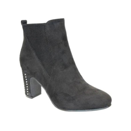 Botek damski na obcasie,T.Sokolski, Kolor czarny