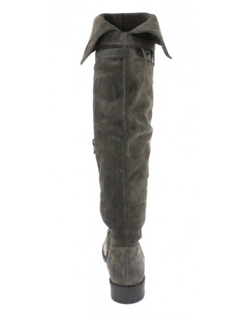 Kozak damski zamszowy Tamaris, Kolor szary