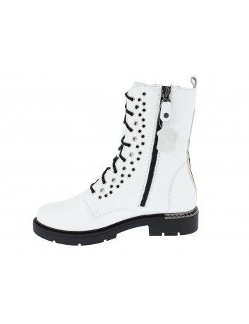 Trzewik damski skórzany martens Maciejka, Kolor biały