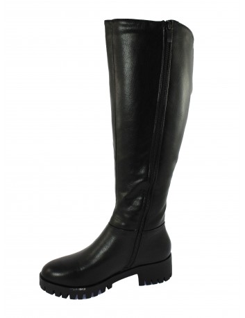 Kozak damski stab.obcas Daszyński, Kolor czarny