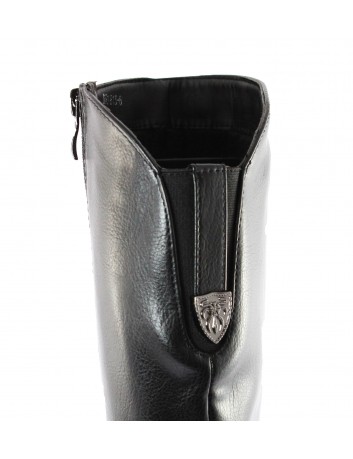 Kozak damski stab.obcas Daszyński, Kolor czarny