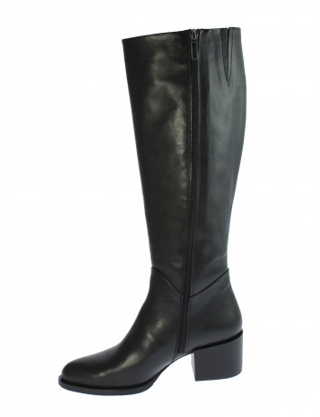 Kozak damski skórzany obcas SZYDŁOWSKI, Kolor czarny