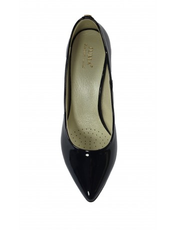 Szpilka damska JUMA, Kolor lakier granatowy