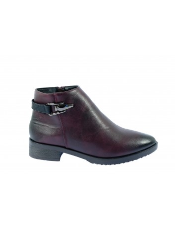 Botek damski z klamerką Daszyński, Kolor bordo