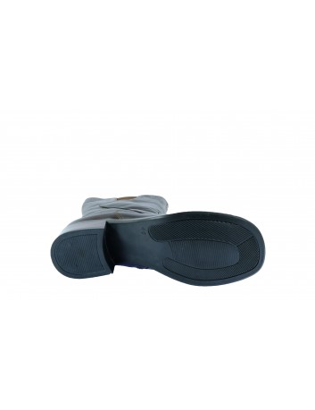 Botek damski skórzany  niski obcas GALANT, Kolor brąz