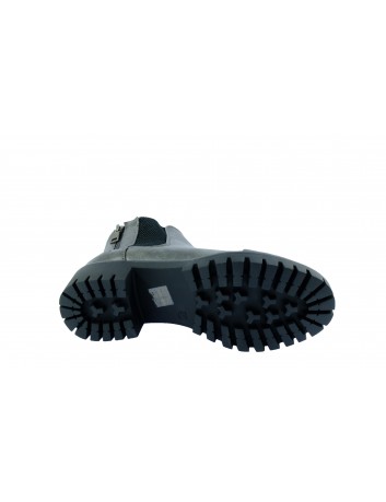 Botek-sztyblet damski  2 suwaki M.Daszyński, Kolor szary