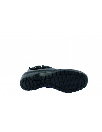 Botek damski skórzany AXEL, Kolor czarny