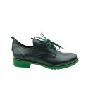 Skórzany półbut damski T.Sokolski,WES Kolor czarny z zielonym