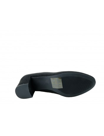 Czółenko damskie eko zamsz VINCEZA, Kolor czarny
