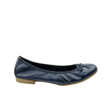 Balerina skórzana Tamaris, Kolor ciemy granat