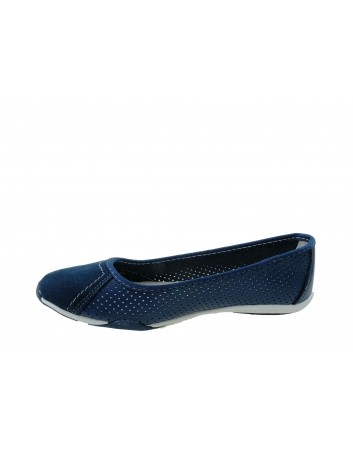 Skórzana letnia balerina damska T.Sokolski, Kolor granat