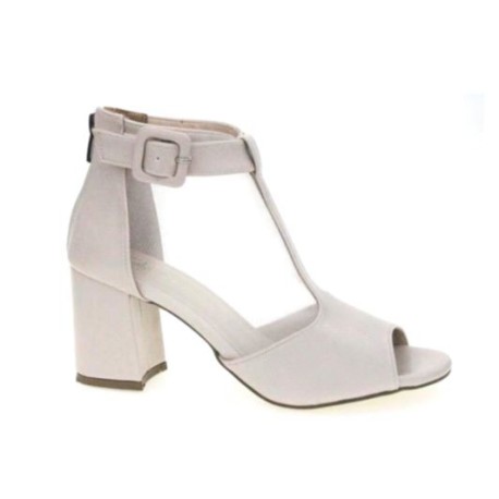 Sandał damski zapinany za kostkę Filo Donna, Kolor beżowy