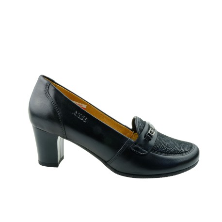 Półbuty skórzane Axel 1817,Kolor czarny
