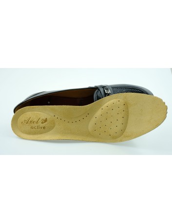 Półbuty skórzane Axel 1817,Kolor czarny