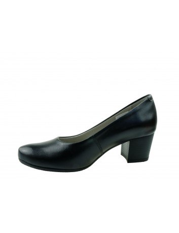 Skórzany półbut damski Axel-1666, Kolor czarny