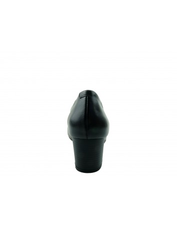 Skórzany półbut damski Axel-1666, Kolor czarny