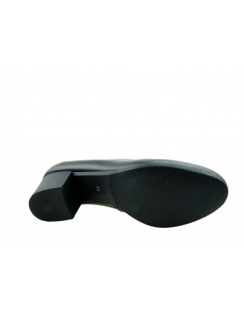 Skórzany półbut damski Axel-1666, Kolor czarny