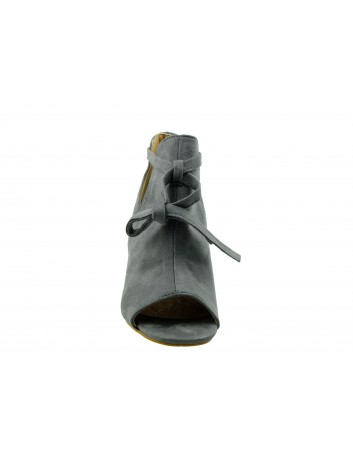 Sandał damski na obcasie VINCEZA 19-1751, Kolor szary