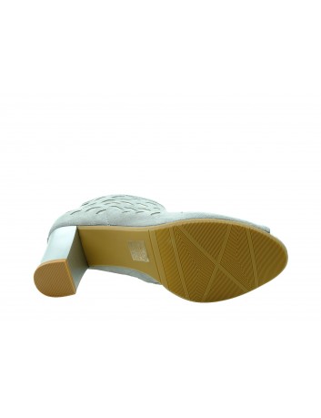 Czółenko damskie na obcasie M.Daszyński SA107-20,Kolor szary