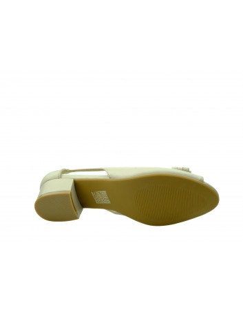 Letnie czółenko damskie M.Daszyński SA146-1,Kolor beżowy