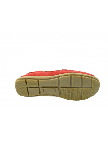 Mokasyn męski skórzany VINCI 161/10, Kolor czerwony