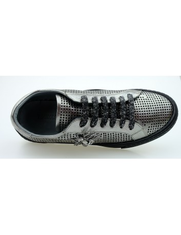 Letni półbut damski skórzany LU,T.Sokolski,Kolor srebrny