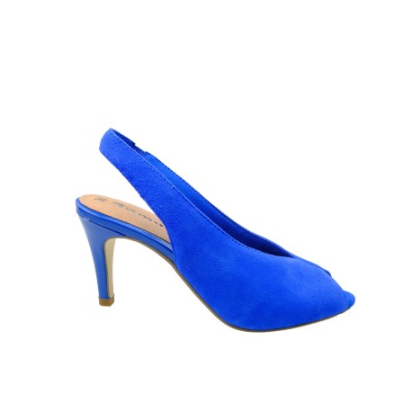 Sandał damski na obcasie Tamaris1-29614-32R, Kolor niebieski