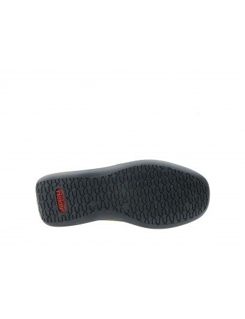 Letni półbut męski skórzany Rieker 05265-42D, Kolor szary