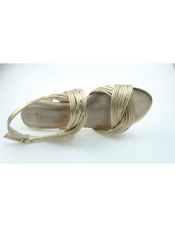 Sandał damski Tamaris 1-28204-22G,Kolor złoty