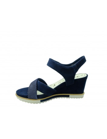 Sandał damski na koturnie Tamaris1-28350-22N,Kolor granat