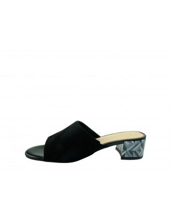 Klapek damski na obcasie Sergio Leone KL312, Kolor czarny