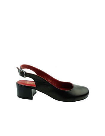 Sandały skórzane PIECH 2090,Kolor czarny