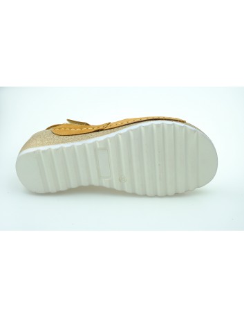 Sandał damski skóra nubuk Wasak 474, Kolor rudy