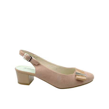 Letnie czółenko damskie M.Daszyński SA114-3,Kolor różowy