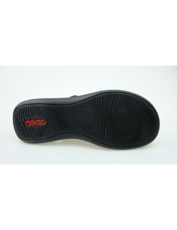 Letni półbut damski Rieker 463H4-14P,Kolor granat