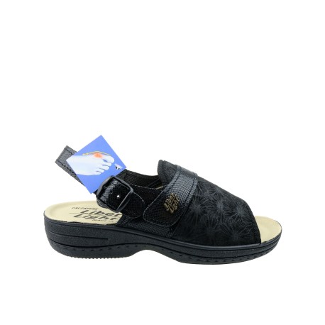 Sandały zdrowotne Liber Light KON 1516,Kolor czarny