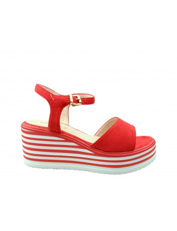 Sandał damski VINCEZA 19-4548,Kolor czerwony