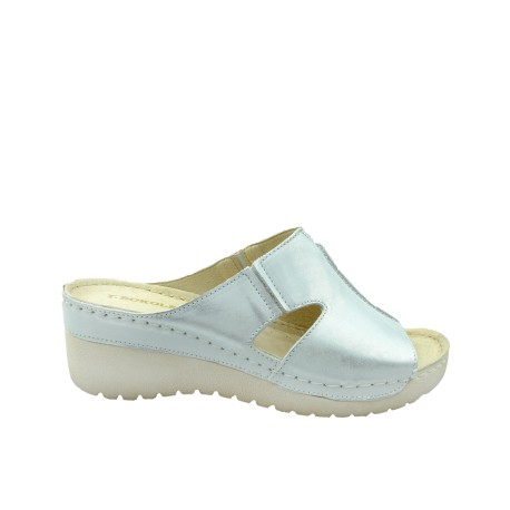 Skórzany klapek T.Sokolski SOK S900 BIALY-6,Kolor biały odcień srebrny