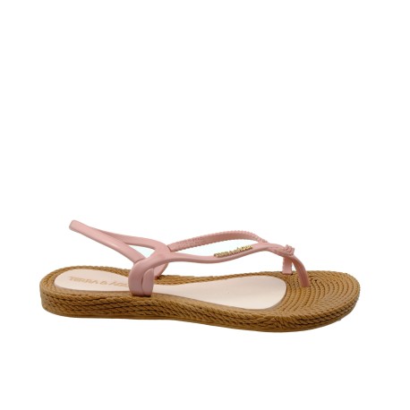 Japonka-sandał Terra & Agua KON 260100,Kolor różowy