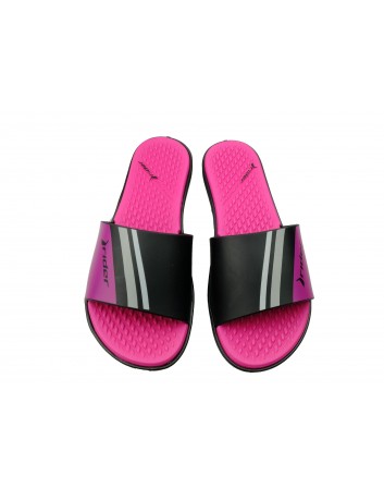 Klapek damski rider 82611-22295,Kolor czarny z różowym