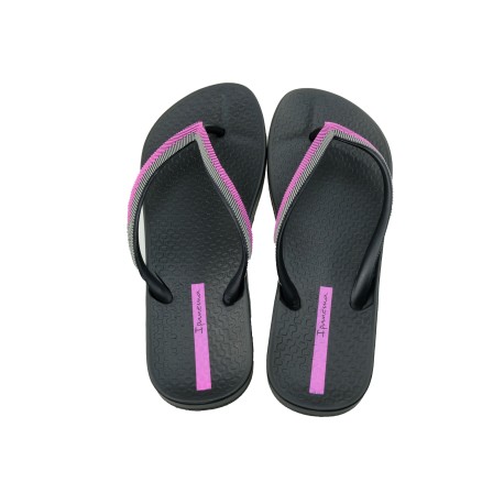 Japonki damskie Ipanema 82518-23767,Kolor czarny z fioletowym Japonki damskie Ipanema 82518-23767,Kolor czarny z fioletowym