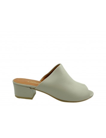 Klapki skórzane damskie ALP 2482 T.Sokolski, Kolor szary