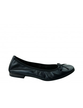 Balerina skórzana Tamaris1-22116-22B, Kolor czarny