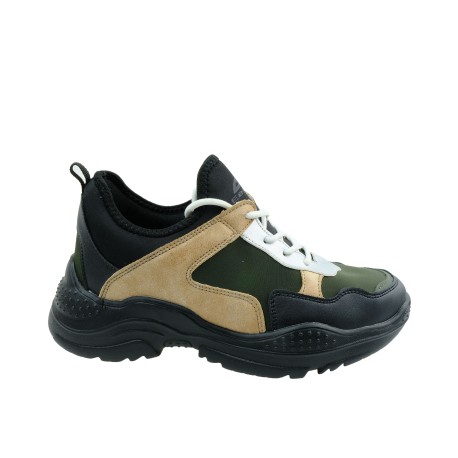 Obuwie sportowe Eepro 20153-4,Kolor czarny ze srebrnym