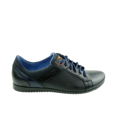 Półbut męski skórzany nikopol 1690,Kolor czarny