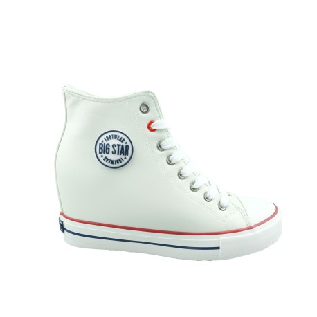 Trampki damskie BIG STAR EE274616, Kolor biały