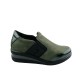Półbut damski na koturnie Sergio Leone PB225,Kolor zielony