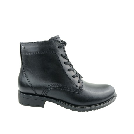 Trzewik damski skórzany Tamaris 1-25210-23B,Kolor czarny