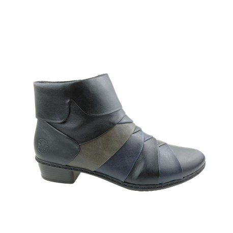 Botek damski Rieker Y0791-01S,Kolor czarny