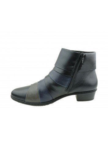 Botek damski Rieker Y0791-01S,Kolor czarny